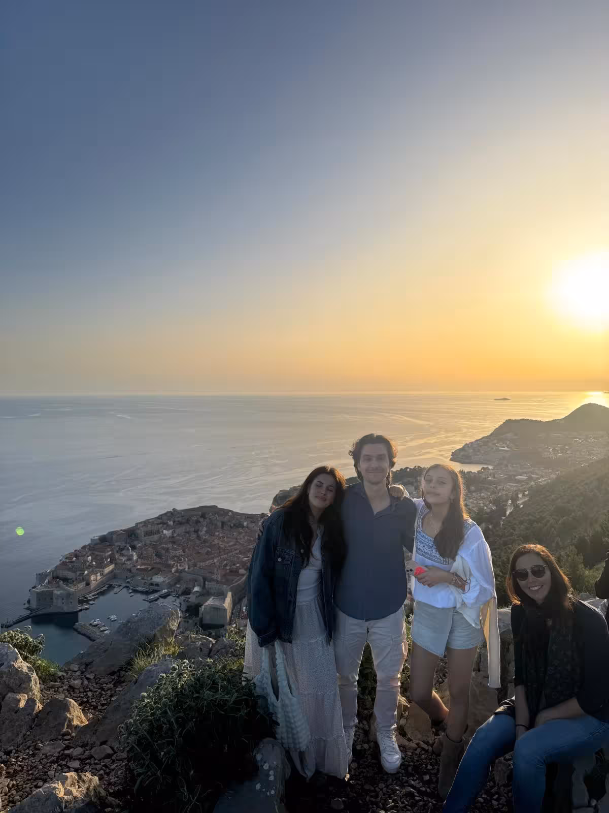 Panorama Dubrovnika pri zalasku sunca